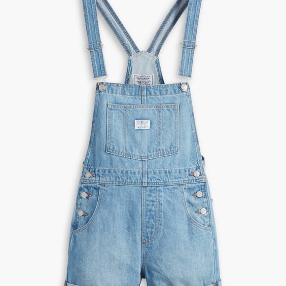 Vintage Women's Shortalls No Stretch Color In The Field - Picture 4 of 4